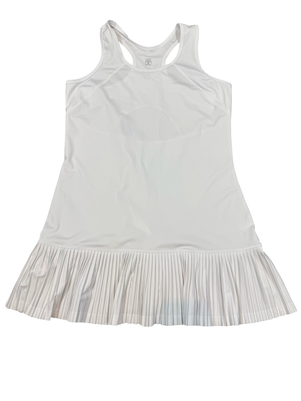 Tail Crisp White Racerback Tennis  Dress Resort Sporty Active Preppy SZ M